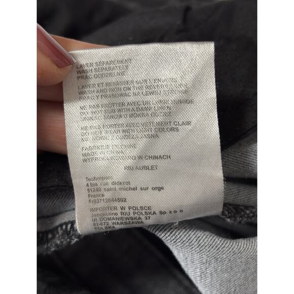 Jacqueline Riu Women's 44 Black Denim Jeans Straight leg Sexy Casual Everyday - Picture 5 of 8